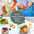 VERONES 10 Pack Glass Meal Prep Containers, Airtight Glass Lunch Containers, BPA-Free, for Microwave, Oven, Freezer &