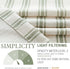 jinchan Striped Valance Window Treatment, Linen Valance for Small Windows, Farmhouse Valance Curtain, Light Filtering