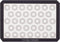 Chicago Metallic Silicone Pastry Mat with Measurements, Baking Mat with Cookie Marks, Gray 16.5x11.5 Inch