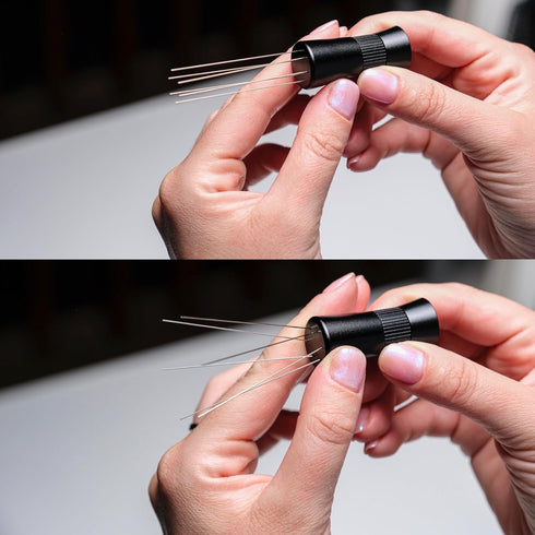 Magnetic WDT Espresso Tool with 0.4mm & 0.25mm Needles, Premium Coffee Distribution Tool for Coffee Bar (Model B)