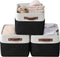 DECOMOMO Storage Baskets for Shelves - Fabric Storage Bins, Linen Closet Organizers