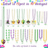 72PCS Moon Boat Mardi Gras Beads Bulk Carnival Accessories for Party Favors Decorations Festival Parades