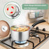 Herogo 1 Quart Saucepan with Lid, 18/10 Stainless Steel Small Pot for Gas Electric Stove Top