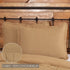 VHC Brands Burlap Pillow Sham Cover with Fringed Ruffle, Cotton Farmhouse Decor, Button