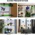 4-Tier Jolitac Acrylic Window Plant Shelves, Hanging Indoor Wall Plant Stand, (Clear)