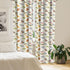 Ambesonne Cartoon Animal Window Curtains, 2-Panel Set with Rod Pocket, Savannah Lion Crocodile Pattern, 28" x 63",