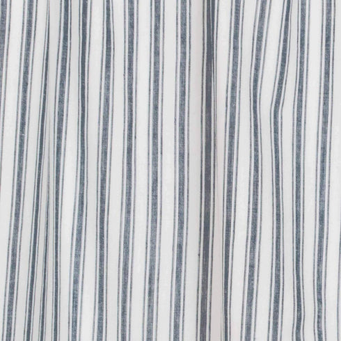 VHC Sawyer Mill Blue 2 Piece Swag Set Kitchen Curtains for Bathroom Living Room Bedroom Window Ticking Striped