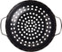 TableCraft BBQ 13-Inch Round Grilling Wok, Non Stick Coating, Small, Black