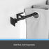 Kenney Fast Fit 5/8" No Measure Curtain Rod Brackets in Matte Black