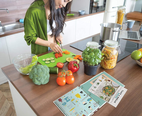 Better Kitchen Products Recipe Binder: Full Page 3 Ring Organizer Set with 50 Protectors
