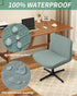 Armless YISUN Waterproof Criss Cross Chair Cover, Stretch Jacquard Chair Slipcover Washable Removable Office Desk Chair
