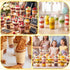 400 3oz Pcs Clear Plastic Mini Dessert Cups with Lids and Spoons - Jello, Parfait & Pudding Shooter Cups for Tasting