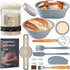 Angadona Sourdough Starter Kit, Sourdough Bread Baking Supplies, 40oz Sourdough Starter Jar,