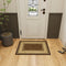 Ottomanson Non-Slip Border Rugs for Entryway, 2'3" x 3', Durable Stain Resistant Entrance Mat for Bathroom
