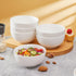 6 26Oz set 6, AntoKueh White Ceramic Bowls in, round Large Cereal Bowl of Deep Porcelain Bowls for Cereal, Salad