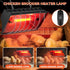 POMINEL Heat Lamp for Chickens Chicks, Chicken Coop Heater with Adjustable Temp Hanging Height for Winter