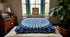 24" 24" INDIAN CRAFT CASTLE Blue Peacock Mandala Barmeri Large Floor Pillow Cover Cushion Meditation Seating Ottoman