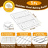 P&P CHEF 9 Inch Baking Sheet Pan with Rack Set, Stainless Steel Cookie Sheet for Oven Use