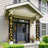 80th Birthday Party Banner Decorations for Women Men, Black Gold Cheers to 80 Years Birthday Supplies