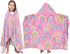JOPJOLIW Rainbow Girls Hooded Bath Towel, Hooded Towel for Toddlers, Girls Beach Towel