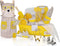 Kids Baking Set 35-Piece with Teddy Bear Apron, Kid Friendly Knives, Cookie