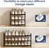3 Closet, Closet, ENJOYBASICS Expandable Shoe Rack, Tier Adjustable Shoe Organizer Shelf for Black Metal Free Standing