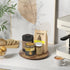 Lazy Susan Turntable for Cabinet, Acacia Wood Lazy Susan Organizer for Table Top, Kitchen Countertop Organizer for