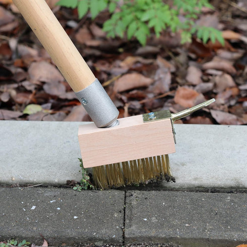 Set, w/2 SCRUBIT Moss & Weed Remover Wired Grout Cleaner Brush, Great for Cleaning Decks, Pavers, Patios & Walkways