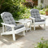 Enipate Weather Resistant Cushions for Adirondack Chair High Back Rocking Chair Cushion Indoor Outdoor Patio Tufted