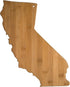 Totally Bamboo California State Shaped Bamboo Serving & Cutting Board