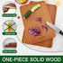 Sapevora Set 14.2x9.4IN &11X7.1IN Solid Teak Wood Cutting Board One Piece Non Glued Large Thick Crack Resistant Wooden