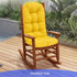 49x19in,Yellow Outdoor Rocking Chair Cushion for Adirondack Chair, High Back Patio Outdoor Seat Chair Cushion