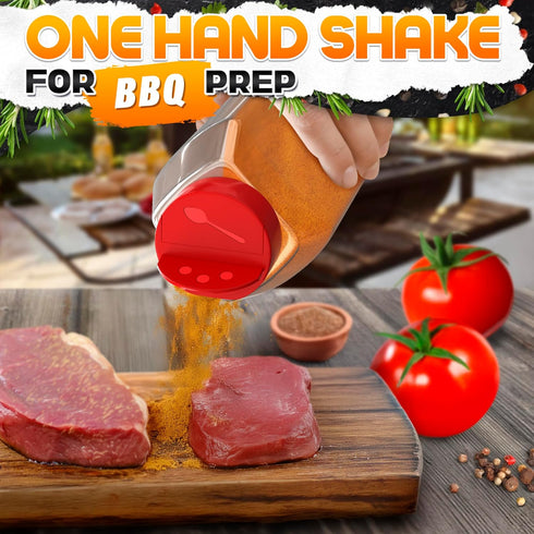 2 32oz Pcs Large Seasoning Shaker Storage Seasoning Containers Large Spice Shakers with Holes and Lids Dual Shake