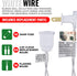 612 50 9 11 Vermont Blue Christmas Lights on a White Wire String, UL Approved, Indoor and Outdoor Use, Foot of Lighted