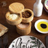 Totally Bamboo Triple Salt Cellar, 3 Tier Bamboo Kitchen Salt and Pepper Storage Box