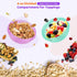 Torchero 4 Pack 20 oz Yogurt Parfait Cups with Lids Reusable - Overnight Oats Containers with Lids Folding Spoons