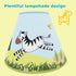 Fantasy Fields - Sunny Safari Animals Thematic Kids Table Lamp, for Girls & Boys Rooms with Printed Zebra Lampshade