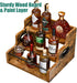 3 Countertop KLM Liquor Bottle Display Shelf, Coffee Syrup Rack Organizer, Step Liquor Wine Rack, mini bar,liquor