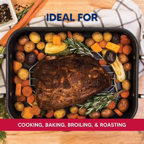HIC Kitchen Heavyweight Chrome-Plated Steel Wire Roasting Baking Rack, 10 x 6-Inches