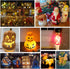 3 C7 Bulbs 3 Bulb Base String Christmas Village Light Accessory Cord with LED Light Universal Clip White Cord
