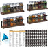 SpaceAid Spice Rack with 24 Spice Jars, 386 Spice Labels, Chalk Marker