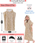 8-14 Teens,100% VOOVA & MOVAS Towels Robe for Girl Cotton Poncho Towel for Big Kids, Large Absorbent Hooded Towel Dress