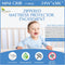 2 Pack Mini Crib Mattress Protector Waterproof Zippered Encasement Cover for Baby,