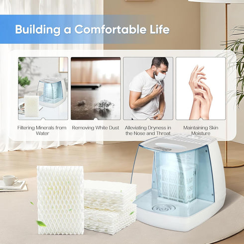 3 Pack WF813 Humidifier Filter Replacement for Equate and ReliOn Cool Mist Humidifiers