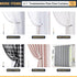 Treatmentex Pom Pom Linen Sheer Curtains for Living Room, 63 inches Length, 52" w x 2 Pack, Beige