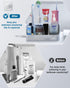 6 Countertop Electric Toothbrush Holder with Instant-Dry & Slots | Upgrade Heavy-Duty Large Organizer with Cable Holes