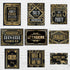 LINGXIU 9 Pieces Roaring 20s Party Decorations, Black and Gold Retro Jazz Wall Signs Kit for 1920s Speakeasy