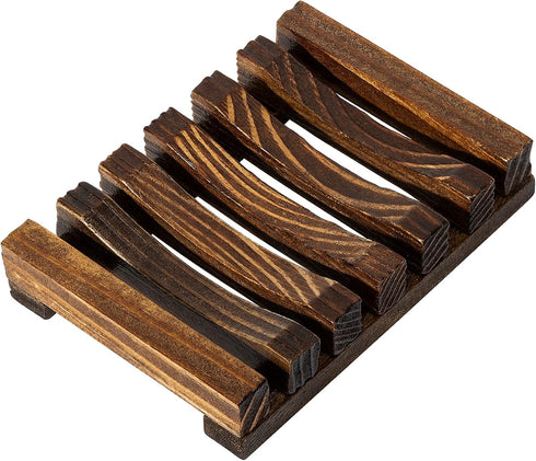 Urbanstrive Natural Wooden Soap Dish Soap Saver Holder Soap Tray for Bathroom, Biodegradable,