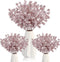 Geosar 30 Pieces Artificial Christmas Berry Picks with Snowflake Glitter Artificial Holly