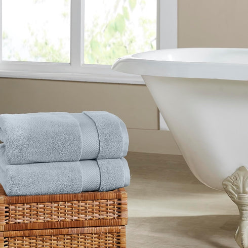 6-Piece Set Modern Threads Luxury Quick-Dry Towel Plush & Ultra-Absorbent for Spa-Like Experience, Smoke